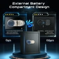thumbnail image 3 of ‌SRWTRCHRY 2.0 cu.ft. Safe with Newer External Power Keypad and Alarm System，Fire and Water Resistant Safe for Family and Property Safety, 3 of 15