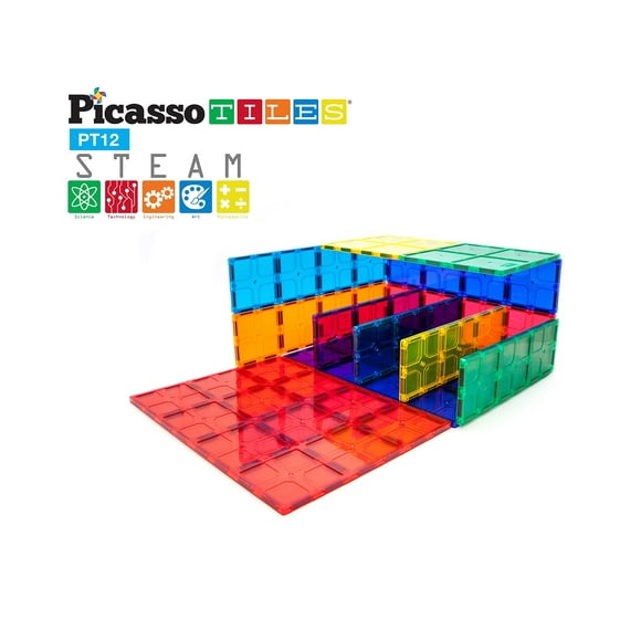 Juego de juguetes para niños PicassoTiles PT12 con bloques de construcción magnéticos