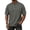 Dark Gray, variant on Men's T Shirts Casual Knitted Short Sleeve Waffle Tees Spring Solid Color Basic Henley Shirts Classic Loose Button-Up Blouses Light Brown L