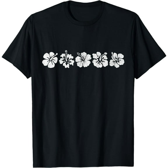 Hawaiian Aloha Hibiscus Flower Hawaii Surfer Unisex T-Shirt for Men Women