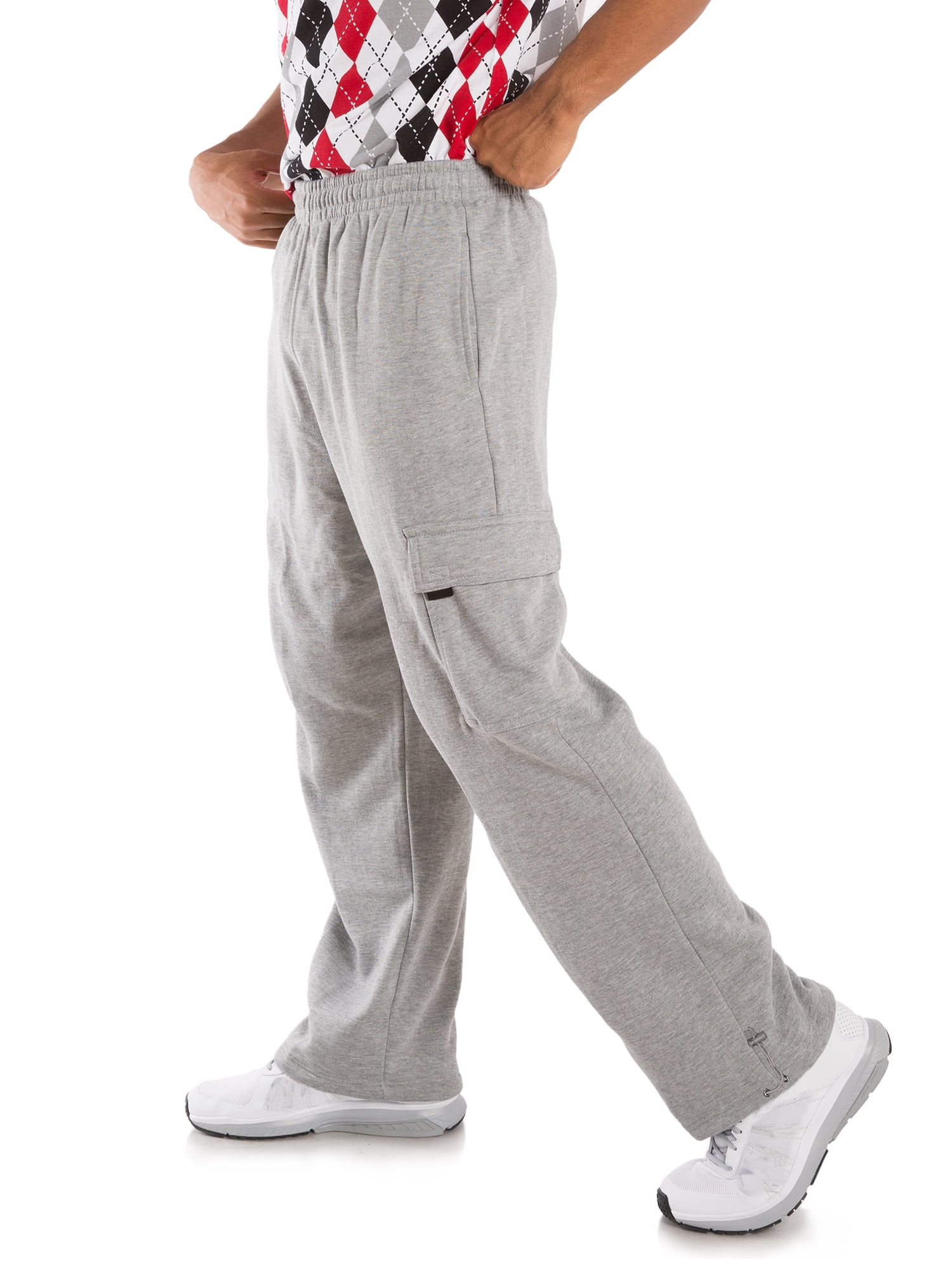 Fleece Cargo Sweatpants Relaxed Fit 