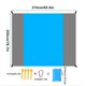 thumbnail image 3 of Esterilla para camping al aire libre | Manta de picnic portátil y plegable | Poliéster resistente a la arena y al desgarro | 200x210cm para 4-6 adultos | Uso para viaje, playa, senderismo | Incluye, 3 of 6