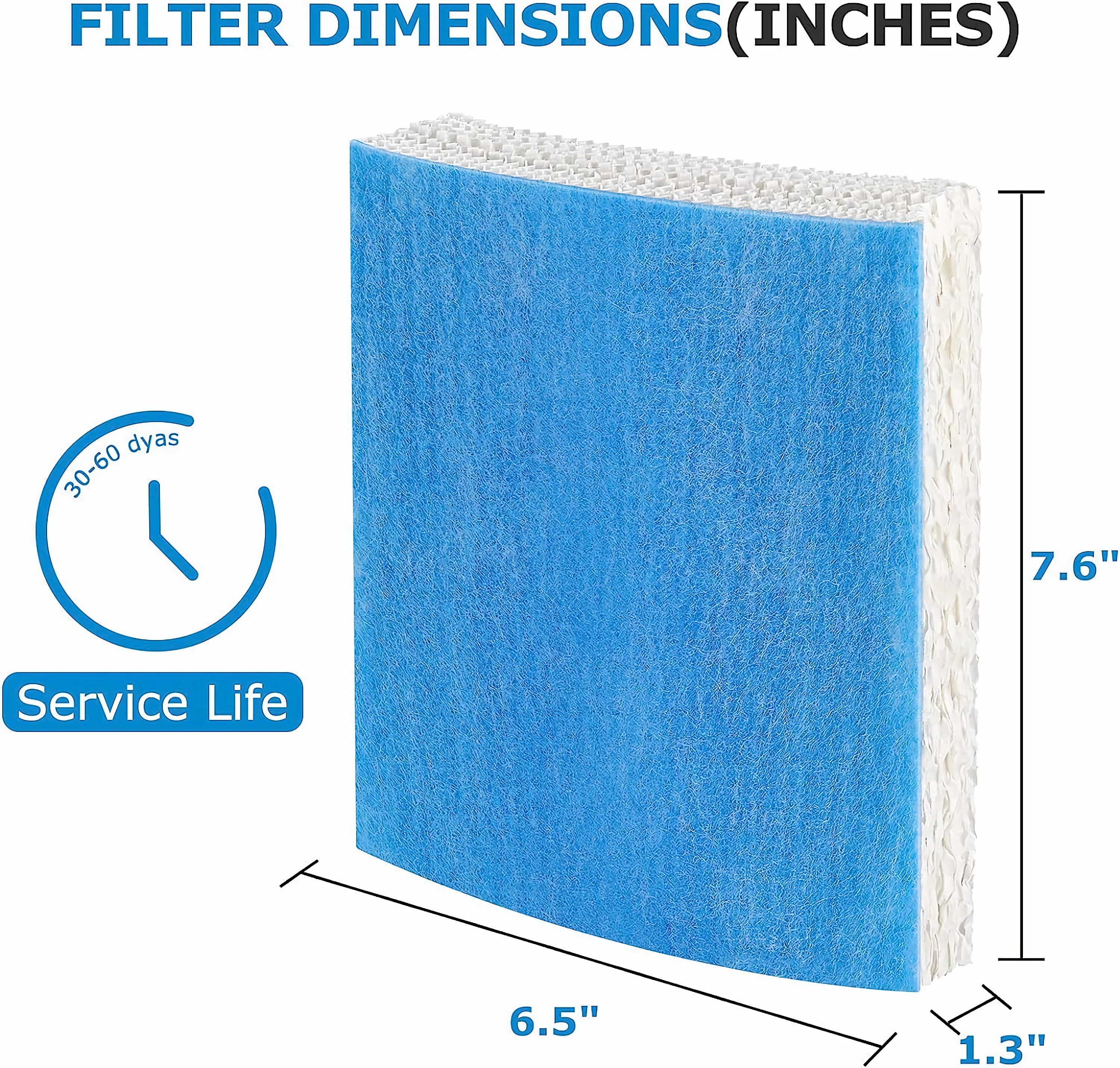 AMI PARTS Replacement Humidifier Filter T, HFT600 Wicking Filter for Humidifier HEV615, HEV620