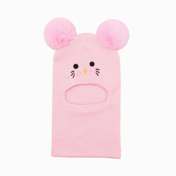 Toddler Boys Girls Baby Hats, Stretchy Baby Beanies, Winter Hat, Soft & Warm Pom Pom Beanie 6-12 Months 12-24 Months 2T 3T 4T 5T 6T 7T 8T 9T Children(Pink,1-6 Years)