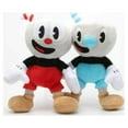 thumbnail image 1 of 2 Pcs Cuphead Mugman Peluche 9.8 Pouces(25cm) Poupée Douce en Peluche pour Enfants, 1 of 1