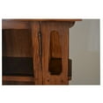 thumbnail image 2 of Crafters and Weavers Arts and Crafts Wood Double Door Bookcase in Walnut, 2 of 5