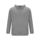 thumbnail image 4 of Ceisia Men's Solid Color Hooded Tracksuit 2-Piece Set for Casual & Sports Wear Gray XXL Gifts, 4 of 9