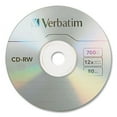 thumbnail image 2 of Cd-Rw High-Speed Rewritable Disc, 700 Mb/80 Min, 12x, Slim Jewel Case, Silver, 10/pack | Bundle of 2 Packs, 2 of 3