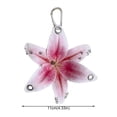 thumbnail image 2 of Lifelike Lily Keychain Bag Charm Simulation Lily Flower Hanging Keyring Pendant Chic Bag Pendant Accessories, 2 of 7