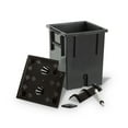 thumbnail image 3 of Algreen Modena 22-In. Square Taper Planter, Self-Watering, Matte Granite, 3 of 4