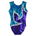 thumbnail image 2 of O3GL022 Obersee Girls Gymnastics Leotard One-Piece Athletic Activewear Girl's Dance Outfit Girls'  Women's Sizes - Anya Turquoise, 2 of 3