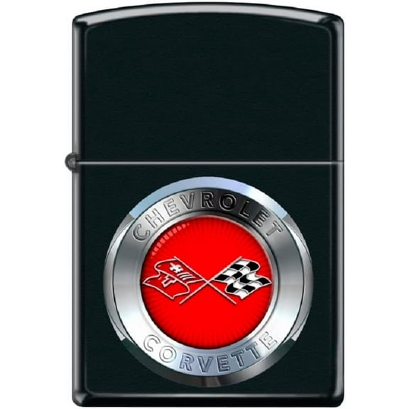 Zippo Lighter - for Chevy Chevrolet Corvette Rays Racing Checkered Flags #Z5321