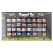 Jacquard Pearl-Ex Non-Toxic Powder Pigment Set, 0.1 oz Bottle, Assorted Metallic Color, Set of 32