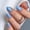 Blue Whisper, variant on Oval Press On Nails Short – Soft Gel Champagne Pearl Salon Quality False Nails with Glue, Long Lasting Daily Nail Tips for Women