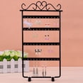 thumbnail image 6 of Yidarton 4 Tier Earrings Organizer Jewelry Display Rack, 11.8in x 6.5in Earring Stand Jewelry Organizer 48 Holes Jewelry Display Rack for Women Girls Gift Hanging Earring Holders White, 6 of 6