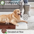 thumbnail image 3 of Ophanie Brown Orthopedic Dog Bed for Large Dogs with Non-Slip Bottom, Waterproof and Machine Washable Removable Pet Bed Cover,Size(41"x28"x4"), 3 of 8