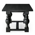 thumbnail image 5 of Maven Lane Leon Traditional Wooden Dining Table in Antiqued Black Finish, 5 of 7