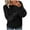 Black, variant on Maplenight Plus Size Sweaters for Women Chunky Knit Long Sleeve Crew Neck Pullover Tops Warm Loose Fit Casual Womens Tops Thermal Winter Clothes