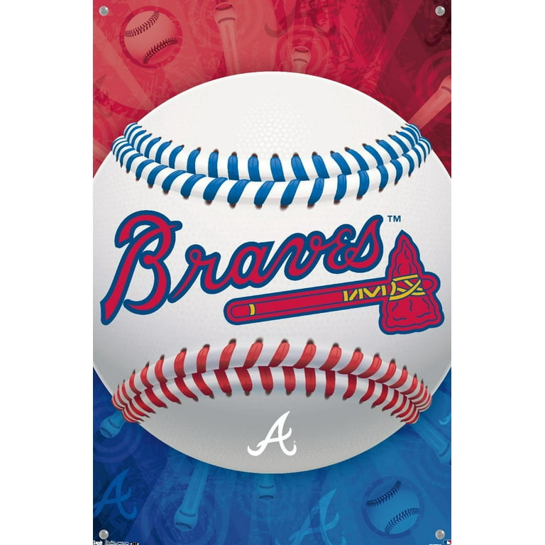 Atlanta Braves Punisher Logo Baseball Poster, Braves Print, ATL Braves –  McQDesign