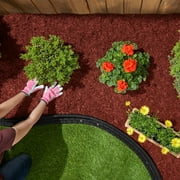 GroundSmart Red Shredded Rubber Mulch, 1.5 Cu Ft