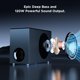 thumbnail image 3 of MZEIBO Barra de Sonido con subwoofer, Barra de Sonido de 120 W para Smart TV Sistema de Cine en casa con Sonido Envolvente Audio Bluetooth 5.3 Compatible con ARC, AUX, óptico, 3 of 9