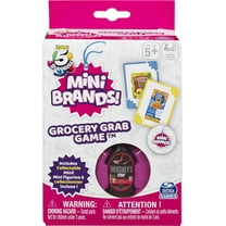 Mini Brands, Grocery Grab Card Game with Cute Collectsble Tiny Hershey's Syrup Gift Item, for Kids Aged 5 and up