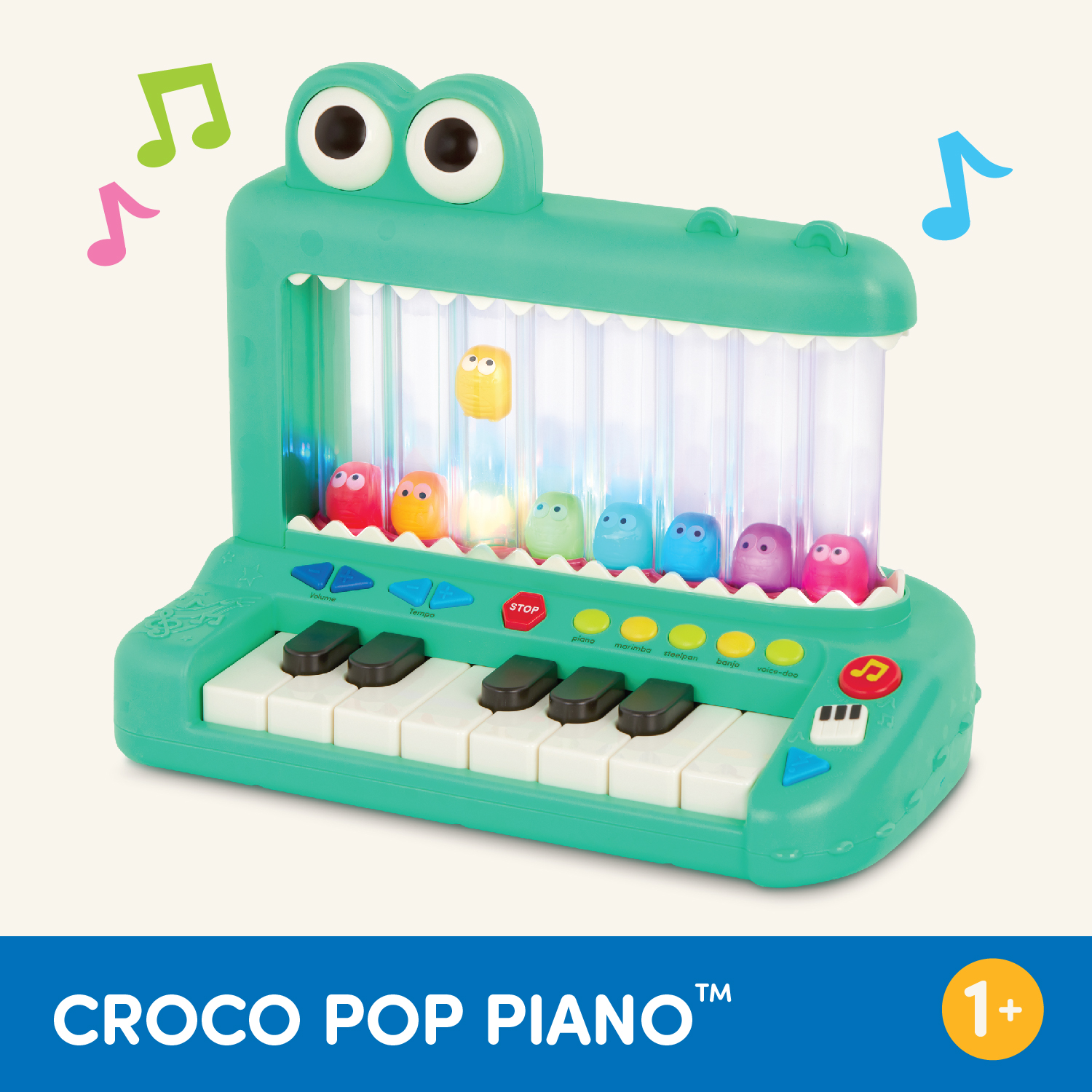 Battat Croco Pop Piano Toy Keyboard photo 4