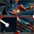 thumbnail image 4 of Santa Claus Christmas Banner Reindeer Reindeer Backdrop Sleigh Starry Sky Xmas Background for Christmas Party Holiday Decoration Family Gathering, 4 of 9