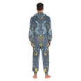 thumbnail image 4 of FORMRS Onesies Pajama for Adults Unisex Hoodie Winter Jumpsuit One Piece Sleepwear, Sizes S-2XL, Yellow Forest Pattern, 4 of 7