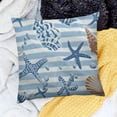 thumbnail image 2 of SHANXI Throw Pillow Covers Home Decor Blue Seashells Pillow Cases Decorative 18x18in, 2 of 5