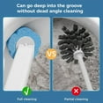thumbnail image 6 of Disposable Toilet Cleaning System: Toilet Brush & Holder Kit with 18PCS Pre-Soaked Cleaner - One-Click Release, Hygienic Cleaning System for Toilet Bowl, Bathroom, Sink Surfaces (Lemon Scent), 6 of 9
