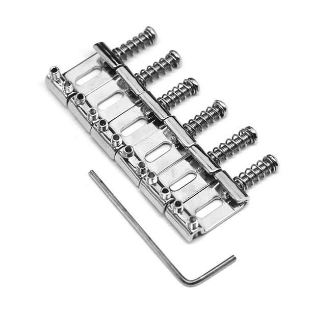 6 String Electric Guitar Fixed Bridge String Thru Bridge Steg Tailpiece String Spacing 10.5mm