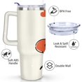 thumbnail image 3 of 40oz Hello Kawaii Cat Cute Stainless Steel Tumbler with Lid and Straw,Spill Proof Travel Cup Double Wall Vacuum Insulated Coffee Mug with Handle Cameosa, 3 of 7