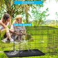 thumbnail image 2 of NiamVelo 24 Inch Dog Cage for Small Dogs, Folding Dog Crate Metal Wire Crates Dog Kennels Small Puppy Crate Outdoor and Indoor Pet Crate with Double Door, Black, 2 of 8