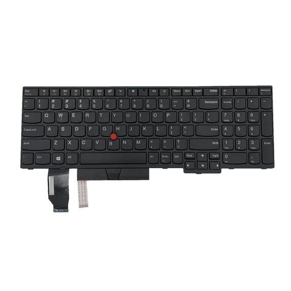 Laptop Keyboard US English Layout for E580 E585 T590 E590 , With Pointer, 350mmx150mmx5mm