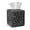 Black Leopard Print, variant on COEQINE Napkin Tissue Box Holder PU Leather Easy Refill Cube Tissue Holder Organizer Decorative Accessories Ideal for Home Office RV Decoration, Gothic Sea Turtle