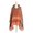 Orange, variant on Womens Winter Cape Cloak Warm Fleece Hooded Warm Fishbone Pattern Hooded Shawl Pullover Elegant Dressy Outerwear For Holiday Festive