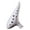 White, variant on Professional 12 Hole Ceramic Ocarina Wide Octave Ranges Easy to Learn Wind Instrument for School Bands and Performers