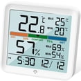 thumbnail image 1 of Hygrometer Indoor Thermometer-Digital Room Humidity Gauge Accurate temperature Monitor Meter Max/Min Records, 1 of 5