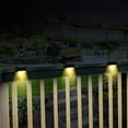 thumbnail image 2 of 8 Solar Patio Lights, Fence Posts, Solar Lights for Stairs, Stairs, Paths, Decks, Waterproof Auto On and Off, 2 of 5