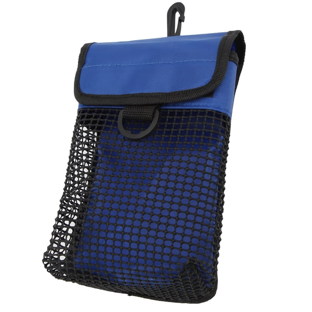 Portable Mesh Gear Bag, Underwater Mesh Pouch Easy To Store Reduce Weight Nylon Fabric Compact for Outdoor Black,Blue