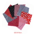 thumbnail image 4 of Algodón para coser tela para acolchar Patchwork DIY ropa costura artesanía patrón de estrellas tela 50x50cm 7 Piezas Scienceny HA1644-01, 4 of 6