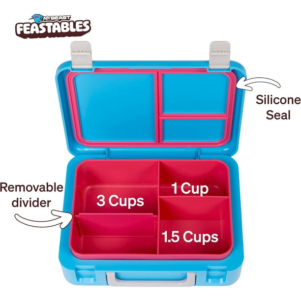 MrBeast Feastables World's Coolest Collectible Lunch Box, BPA-Free
