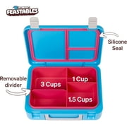 MrBeast Feastables Worlds Coolest Collectible Lunch Box, BPA-Free, Blue/Pink
