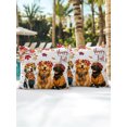 thumbnail image 6 of Outdoor Pillows Waterproof, Happy Fall Bedding Throw Pillows with Insert for Couch Sofa Bed, Cute Dogs Maple Branch Thanksgiving Wood 18x18 Inch Pillowcases Decorative Camping Patio Pillow Set of 2, 6 of 8