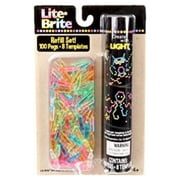 Lite Brite - Peg and Template Refill Pack - 100 Pegs and 8 Templates!