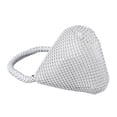 thumbnail image 5 of Women Portable Bead Evening Bag Purse Exquisite Fashionable Elegant Wedding Dancing Party Handbag Silver Handbag, 5 of 8