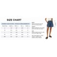 thumbnail image 6 of Women High Waist Denim Shorts, Casual Wide Leg Cargo Jean Shorts with Patch Pockets, 6 of 6