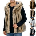 thumbnail image 2 of ZCFZJW Faux Fuzzy Vest Men Winter Warm Sleeveless Open Front Cardigan Sherpa Fleece Jacket Stand Collar Jacket Thermal Vest Casual Winter Jacket Gray XXXL, 2 of 9