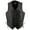 Black, variant on Milwaukee Leather SH1315Tall Men's Classic Black Leather V-Neck Side Lace Motorcycle Rider Vest w/ Snap Closure 40-Tall